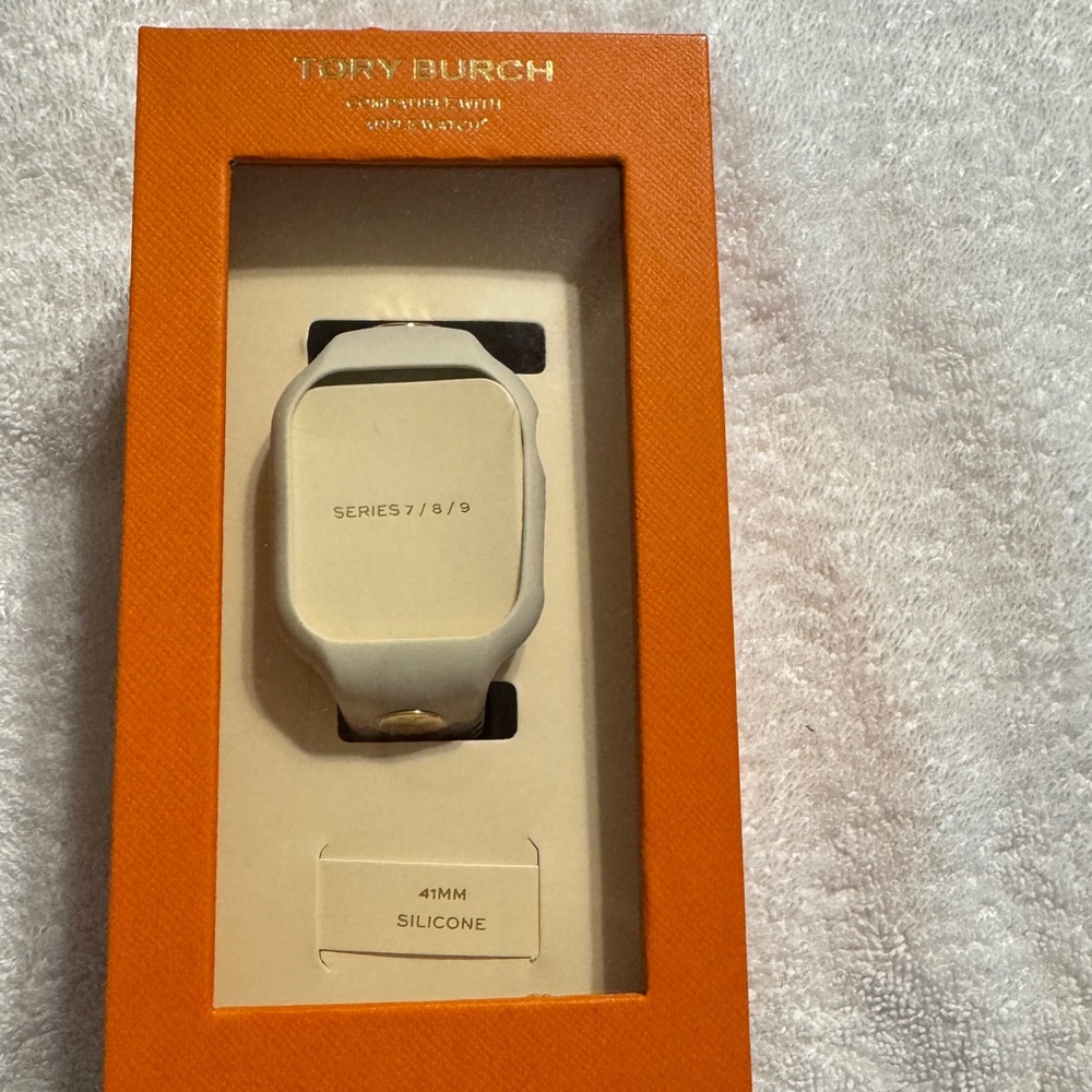 Tory Burch Smartwatch Case - White and Gold
